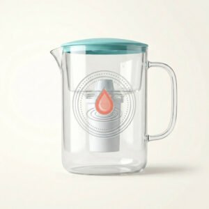 glass pitcher — Elutide Water Labs